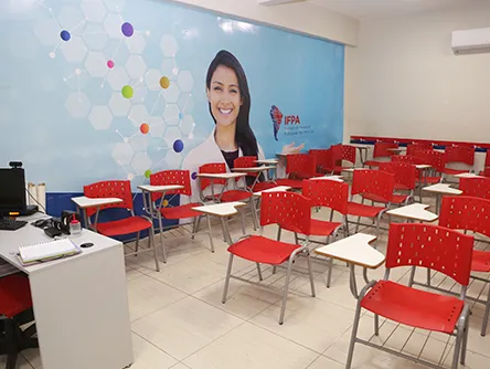 Sala de aula Unidade IFP Novo Gama
